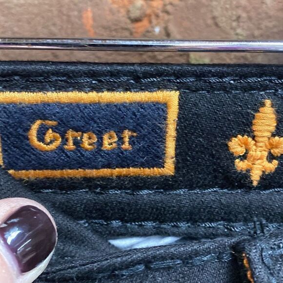 Rock Revival Greer Skinny Black Sequin Jeans Size 28 NWT - Picture 9 of 11